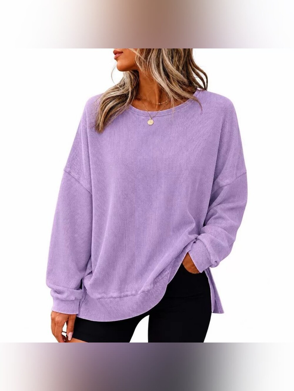 Waffle Knit Top